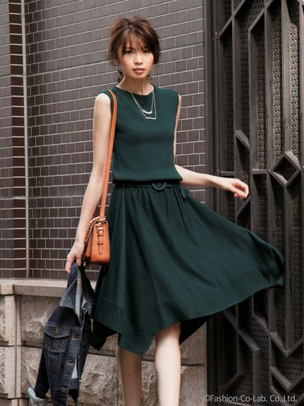 Apuweiser-riche ランダムヘムニットワンピース | Trend Fashion Net 