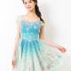 チュールフラワーワンピース(アナと雪の女王 エルサのサプライズver)